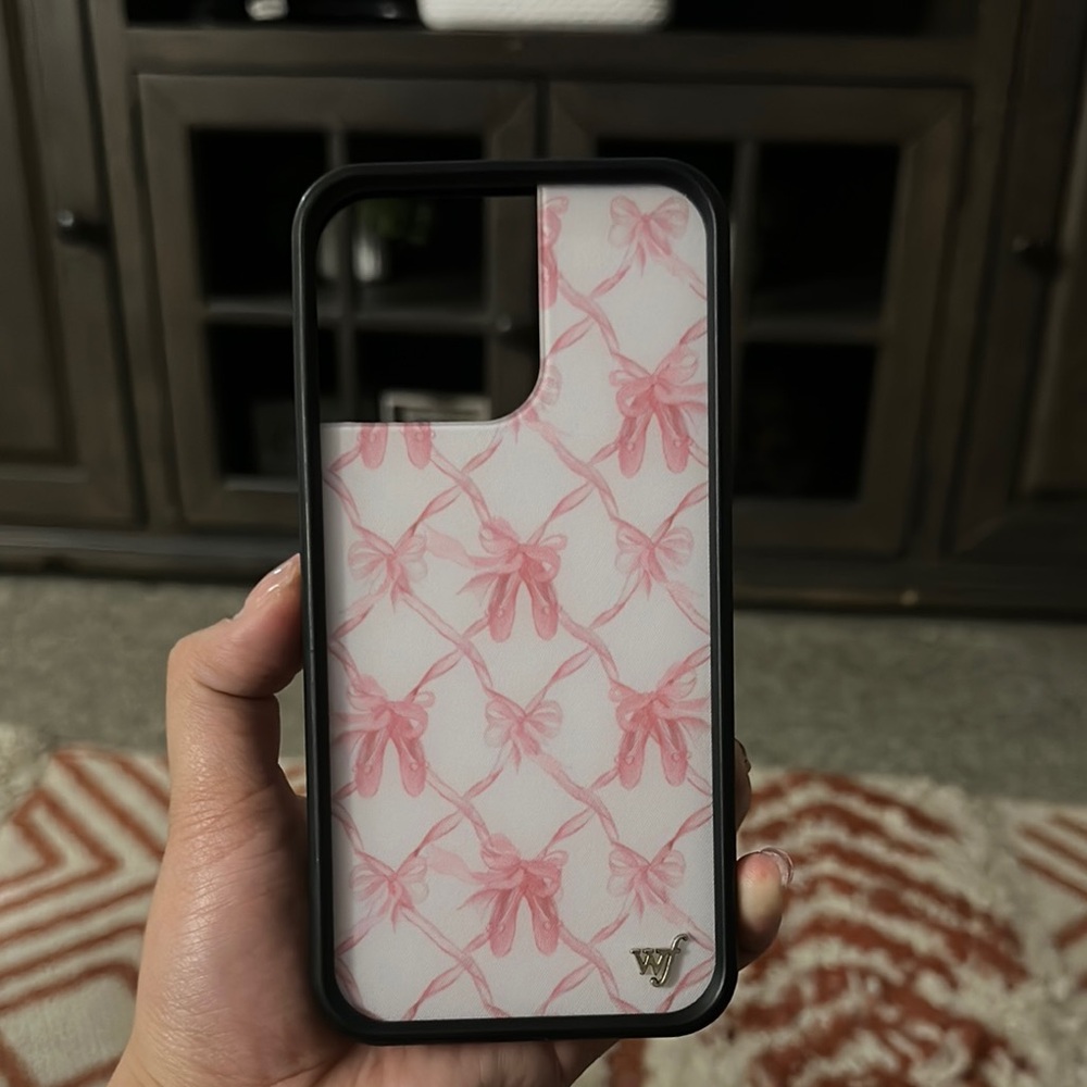 Wild Flower Pink Bow Pattern Phone Case